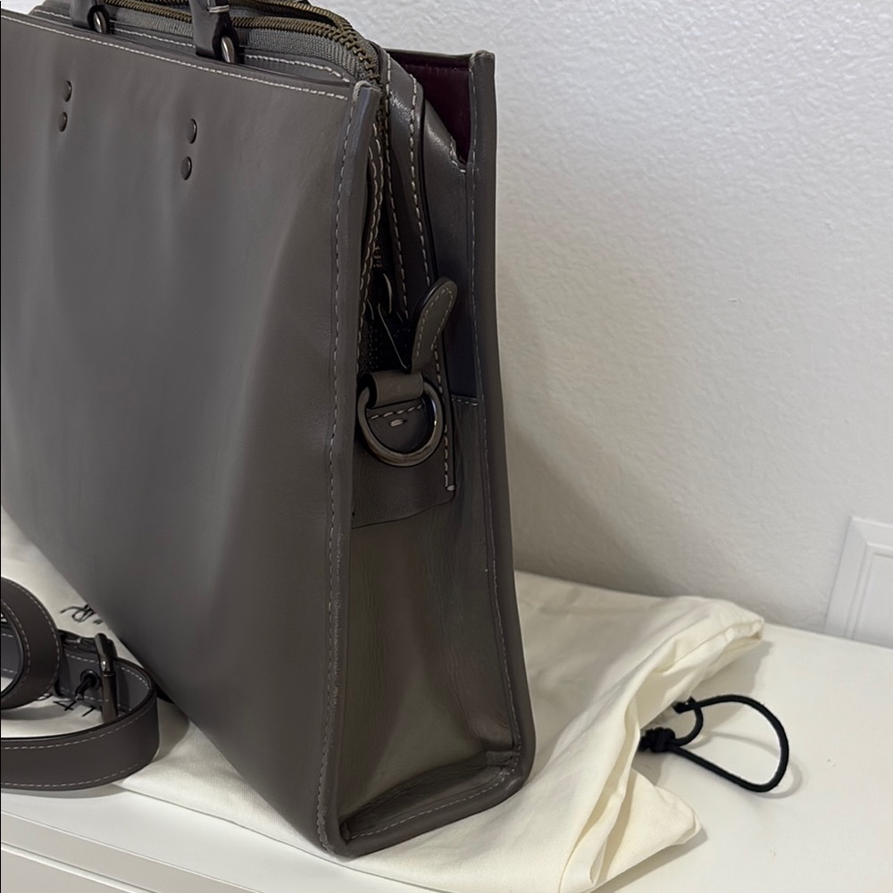 Coach Gray Rogue Brief with Professional Aesthetic - Picture 4 of 16
